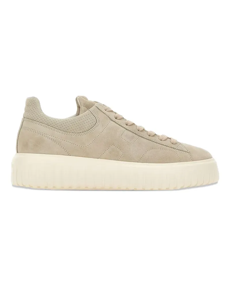 Hogan H-Stripes panelled sneakers - Nude Nude