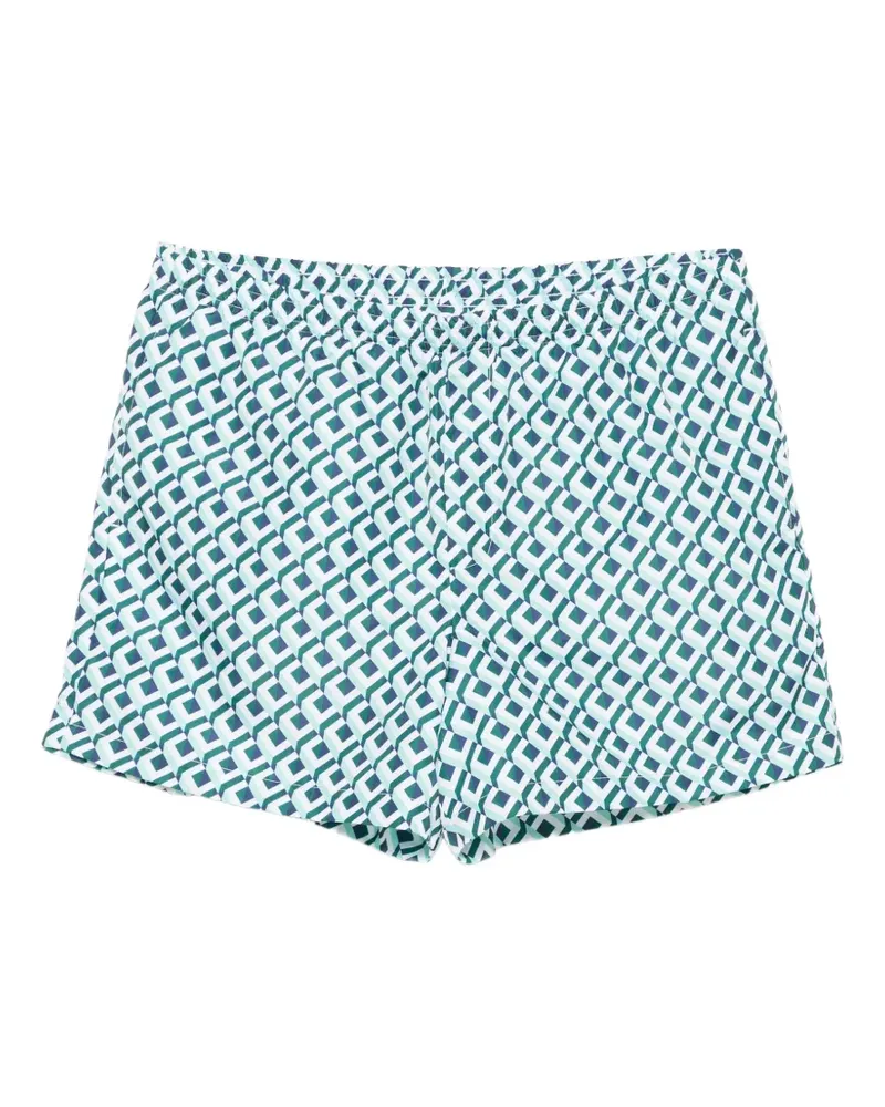 Casablanca Paris Badeshorts mit Print-Detail - Weiß Weiß