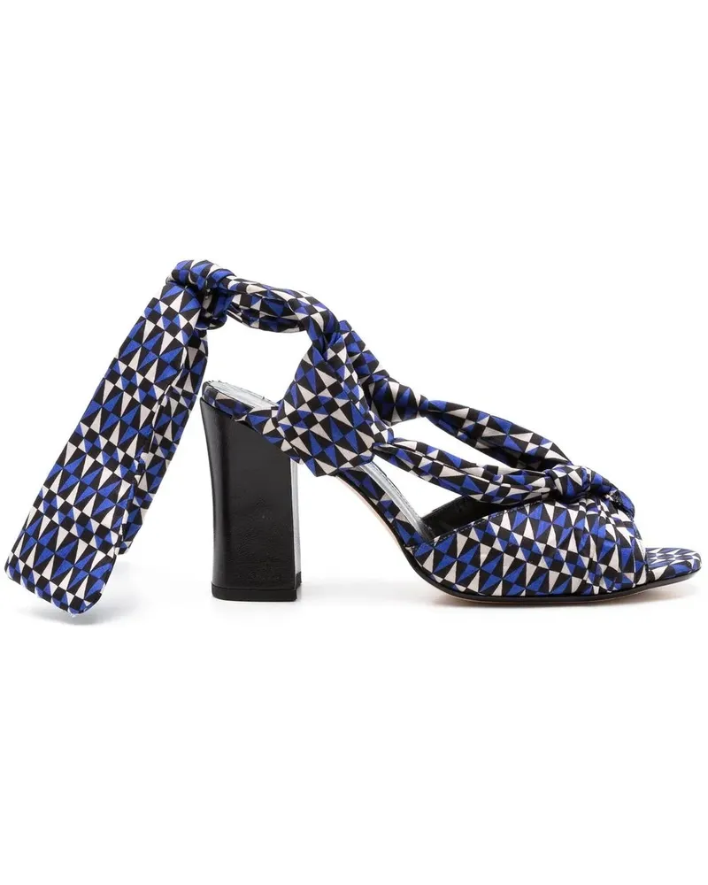 Sarah Chofakian Sandalen mit Schnürung - Blau Blau