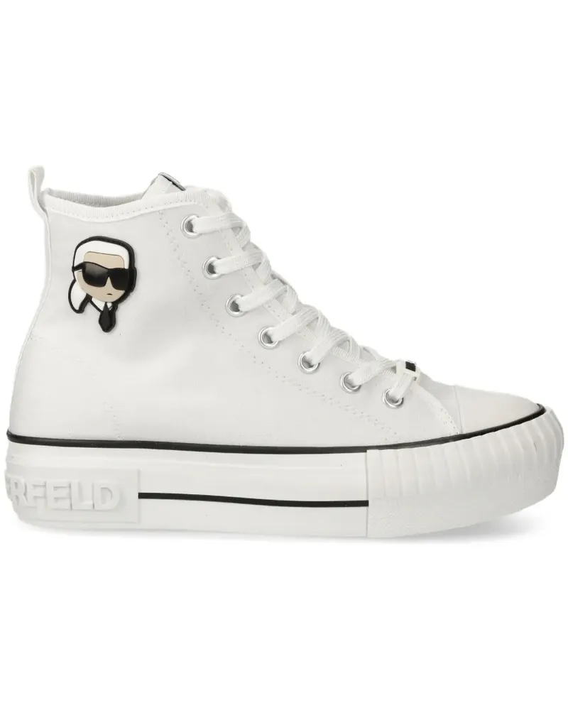 Karl Lagerfeld Sneakers mit Logo-Patch - Weiß Weiß