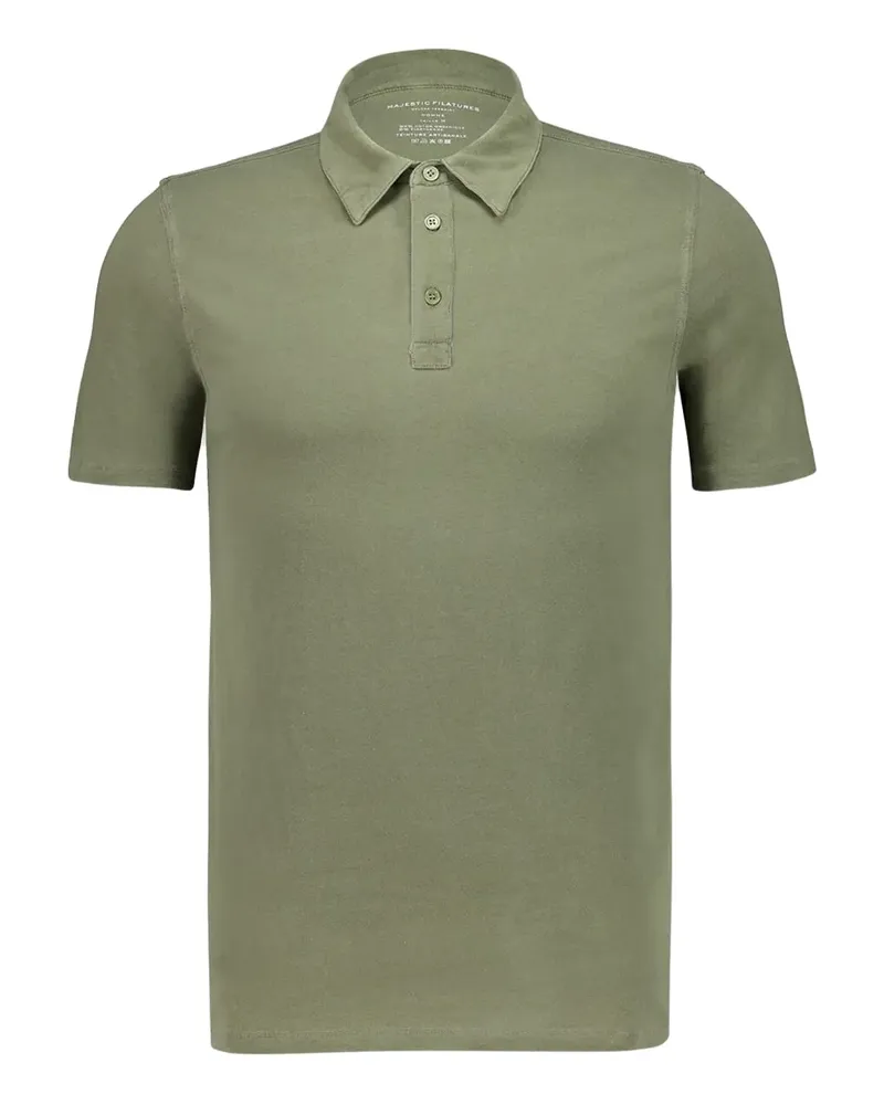 Majestic Poloshirt mit kurzen Ärmeln - Grün Grün