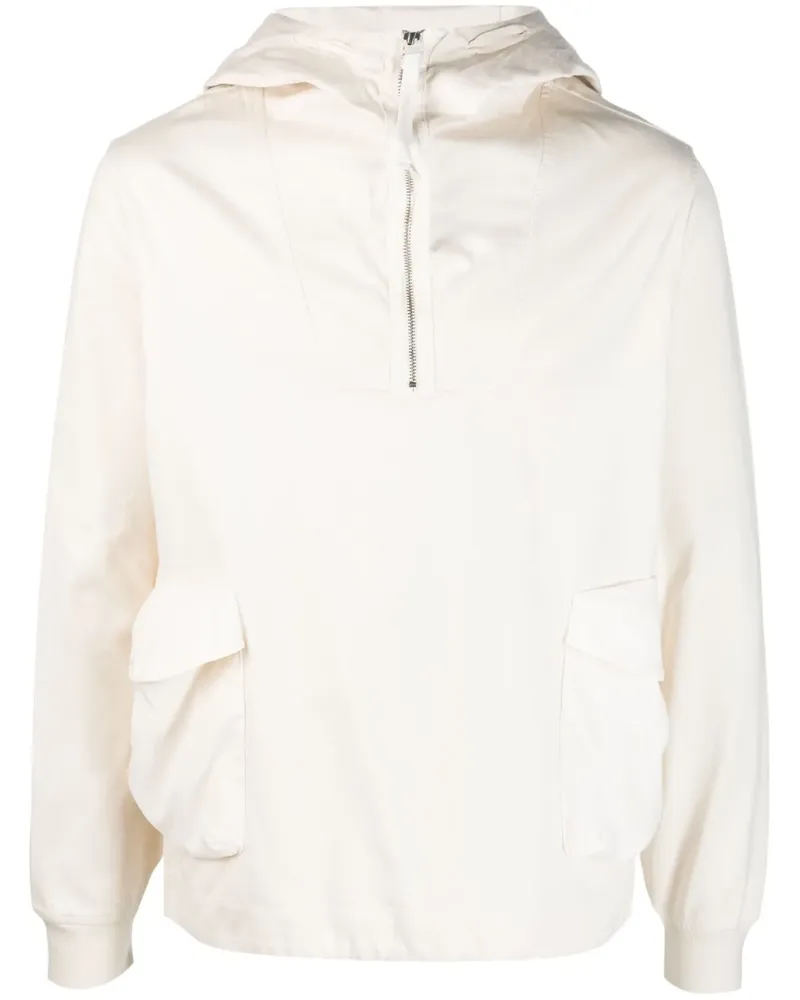 C.P. Company Hoodie mit Goggles-Detail - Nude Nude