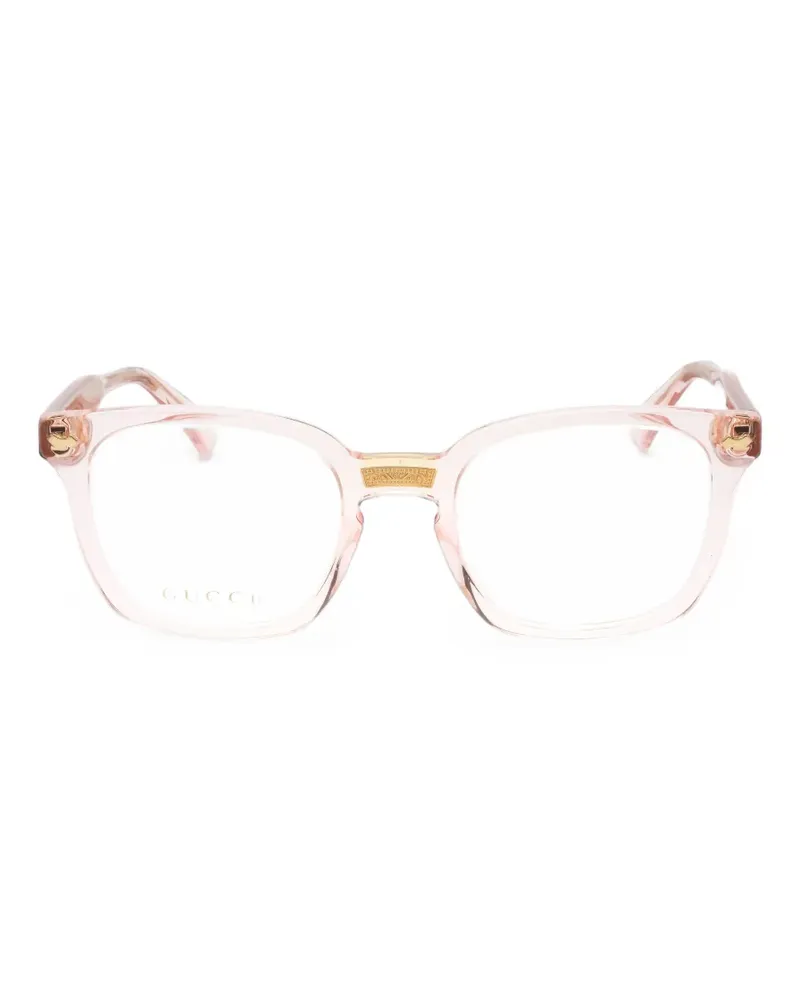 Gucci rectangle-frame glasses - Rosa Rosa