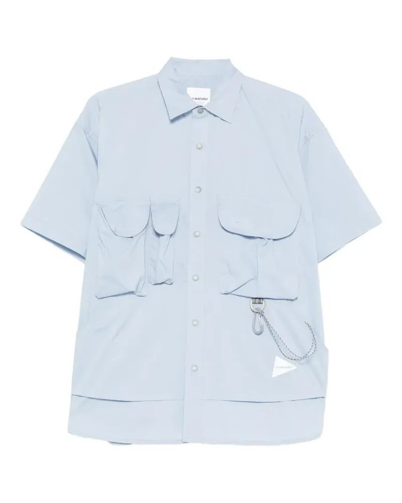and wander Hemd mit Brusttasche - Blau Blau