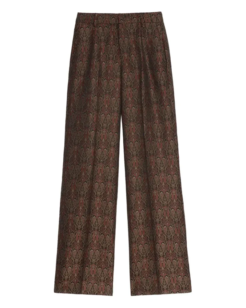 Zadig & Voltaire PAnol paisley-pattern trousers - Schwarz Schwarz