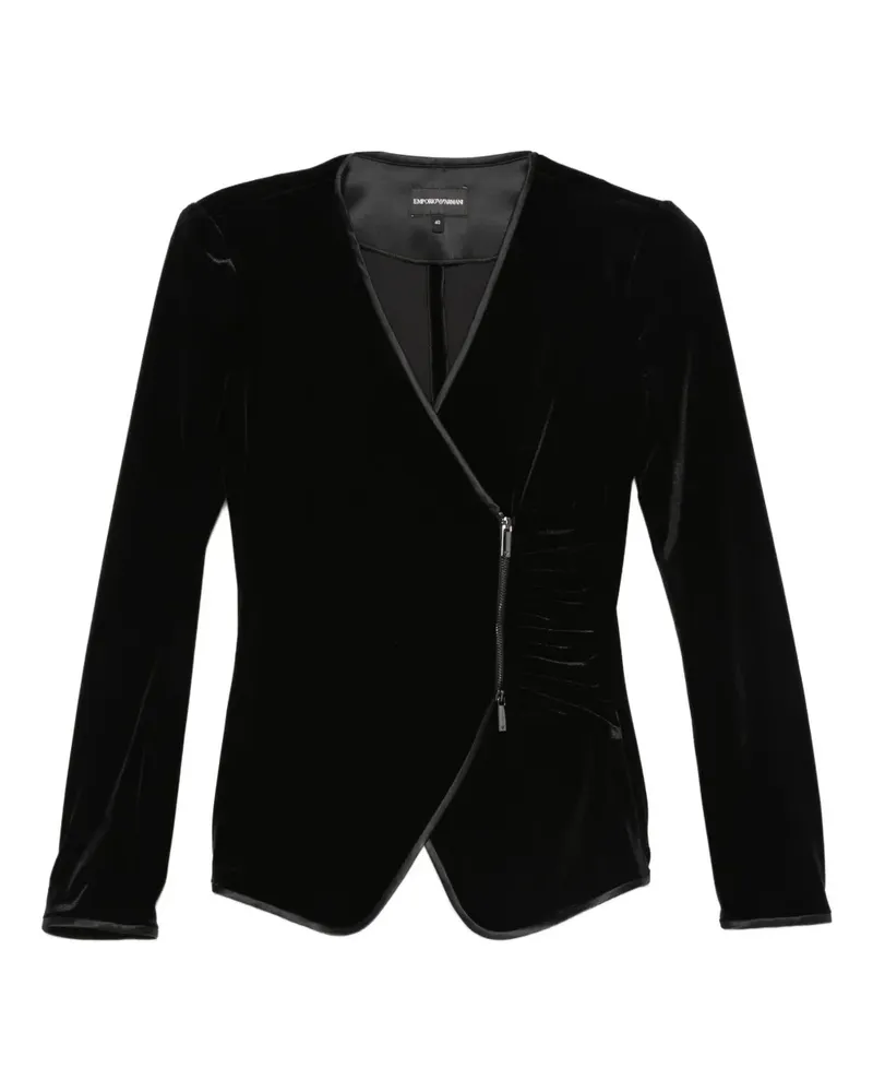 Emporio Armani Jacke mit Reißverschluss - Schwarz Schwarz