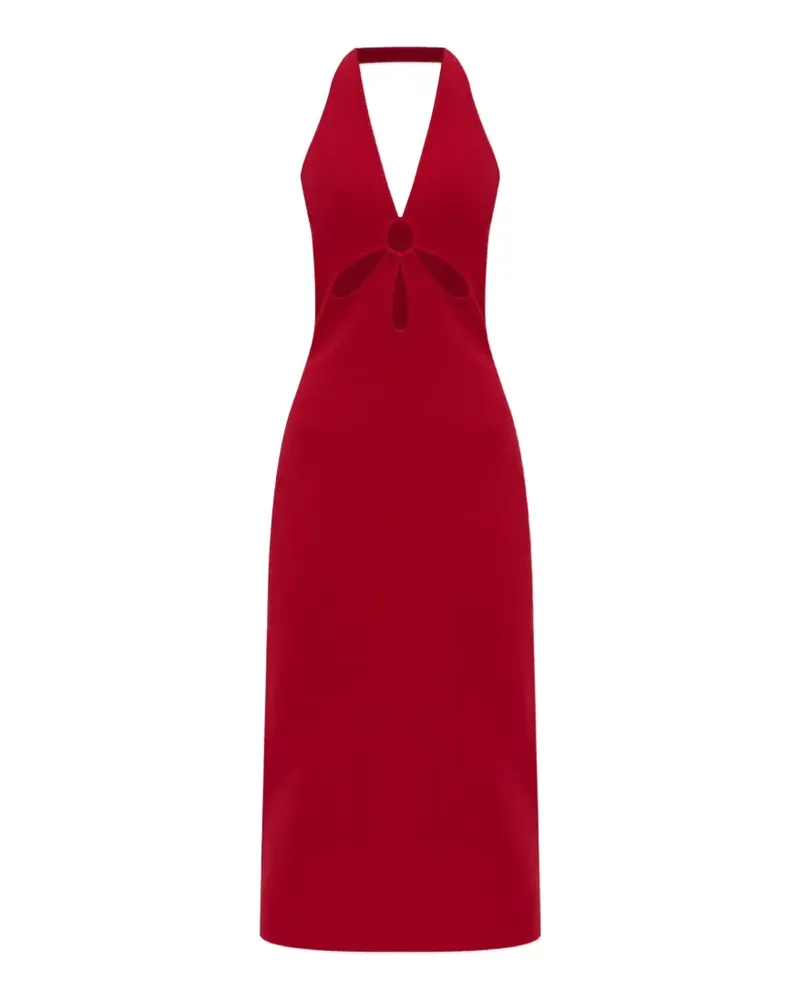Cult Gaia cut-out halterneck midi dress - Rot Rot