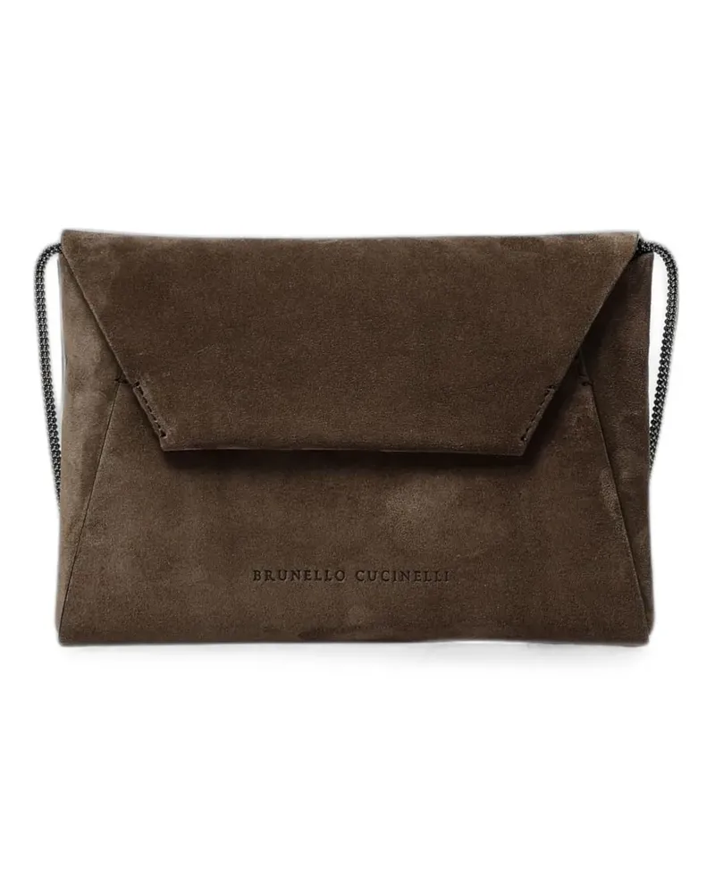 Brunello Cucinelli Schultertasche mit Monili-Riemen - Braun Braun