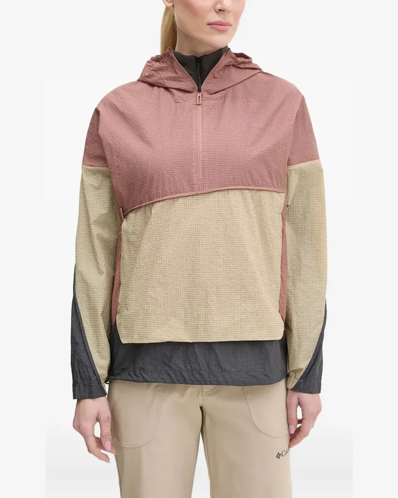 adidas Xploric Wind Kapuzenjacke mit Gittermuster - Rosa Rosa