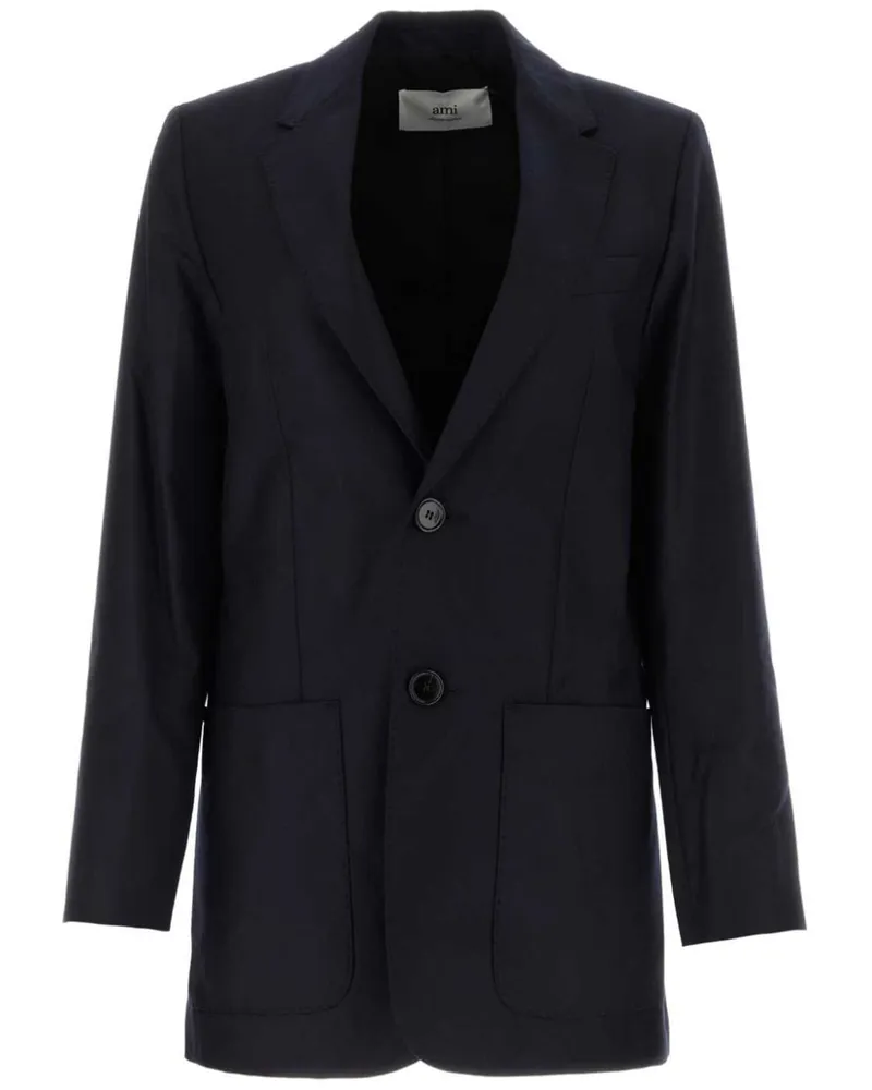 AMI Paris Einreihiger Blazer - Grau Grau