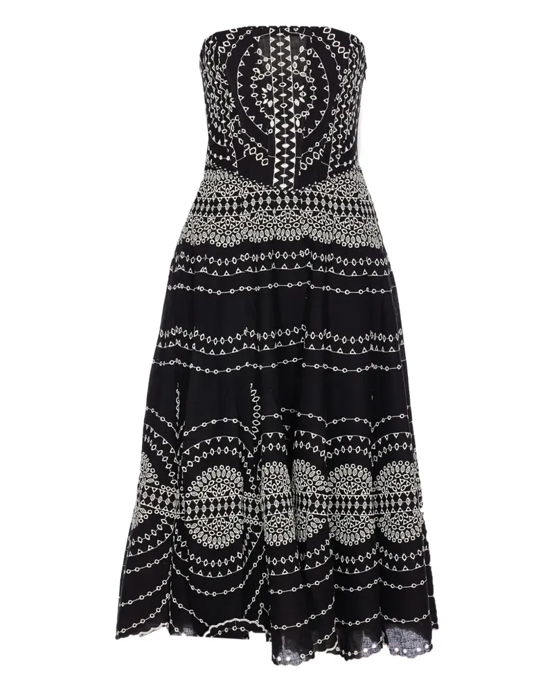 Charo Ruiz Iris Kleid - Schwarz Schwarz