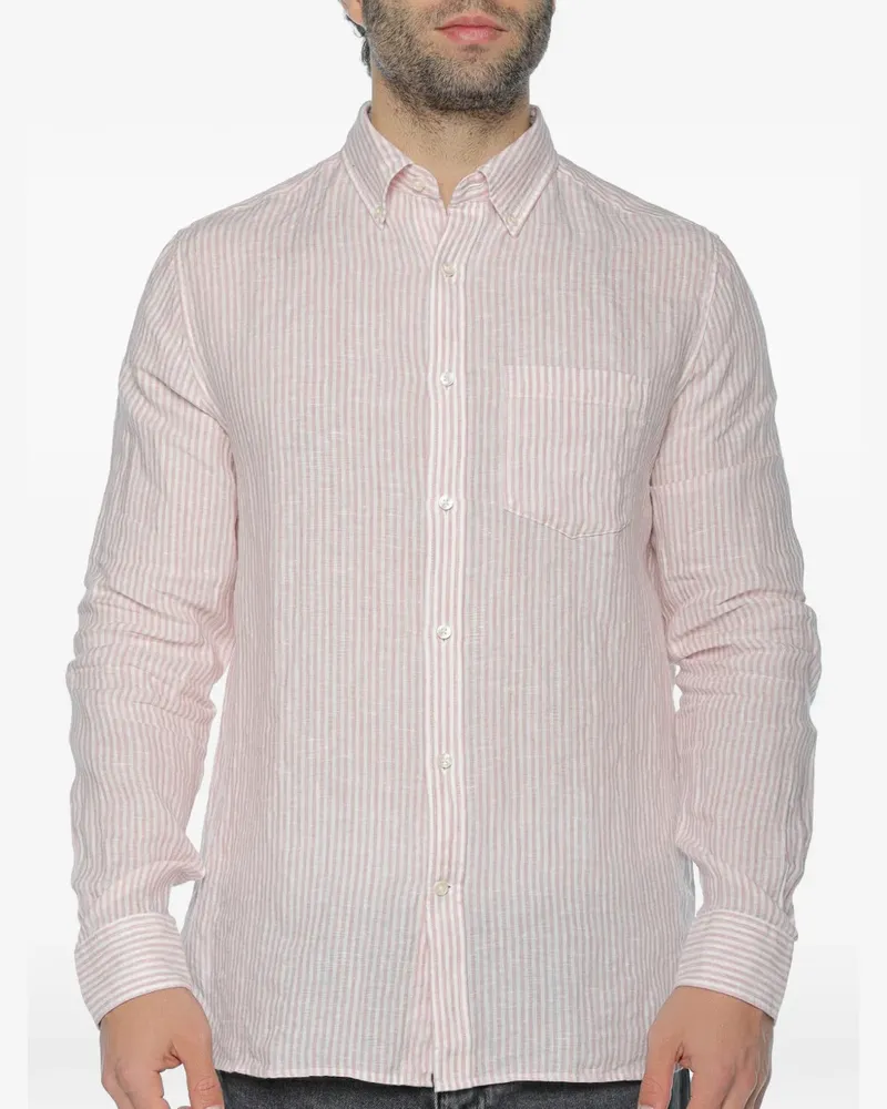 ECOALF Adan striped linen shirt - Rosa Rosa