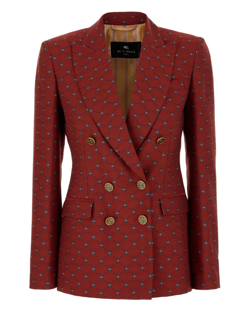 Etro Geometrisch gemusterter Blazer - Rot Rot