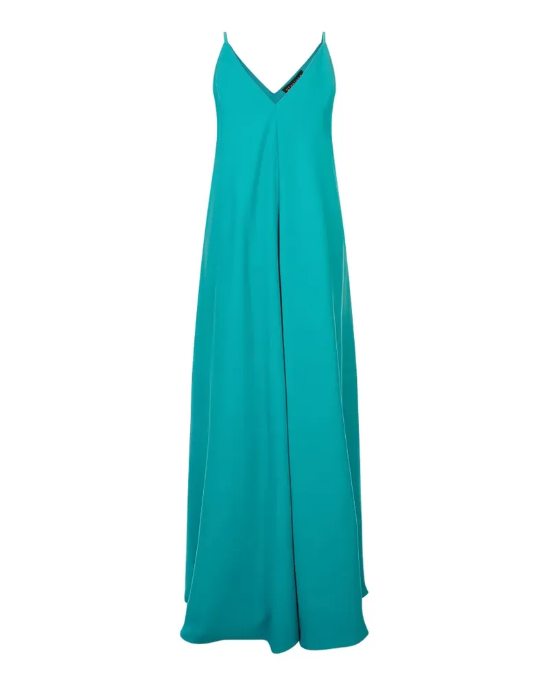 Gianluca Capannolo V-neck spaghetti-strap maxi dress - Blau Blau