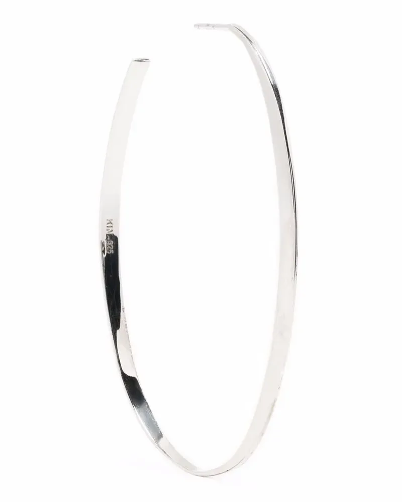 Kinraden Große Glow Creole - Silber Silber