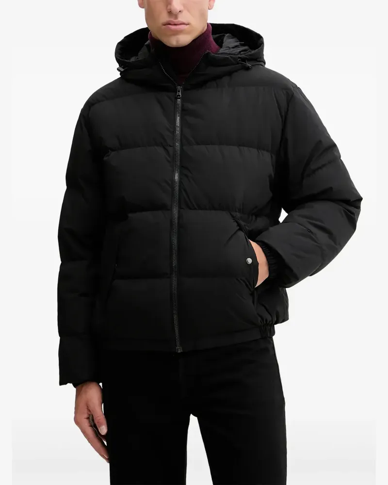 Benetton Kapuzenjacke mit Reißverschluss - Schwarz Schwarz