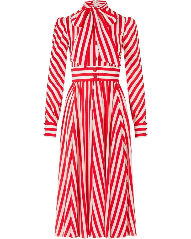 Dolce & Gabbana Hemdkleid mit Streifen - Rot Rot