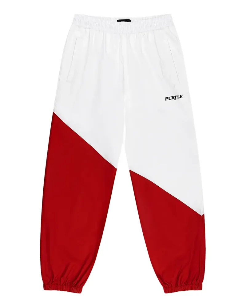 PURPLE BRAND Mexico All Around colour-block track pants - Weiß Weiß
