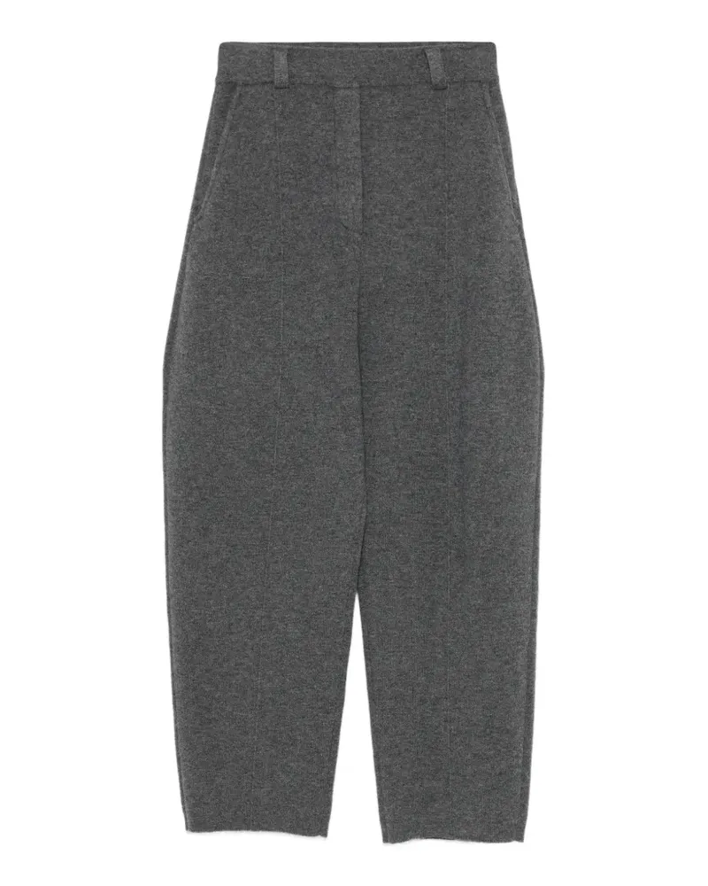Lisa Yang Wrenda Strickhose mit Gürtelschlaufe - Grau Grau