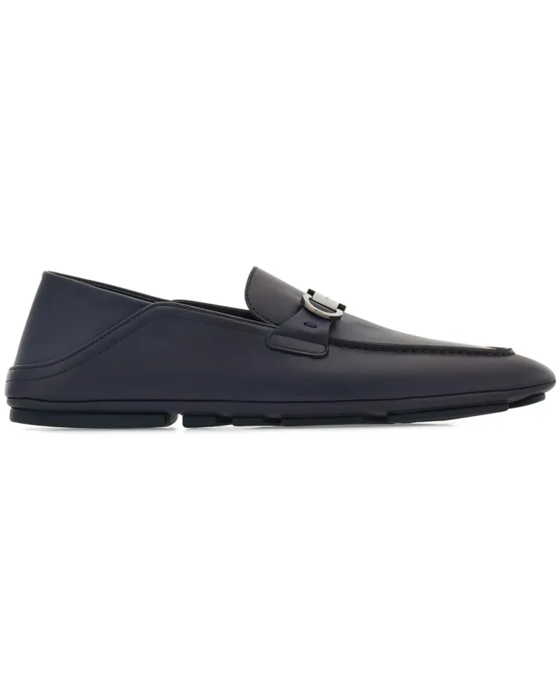 Ferragamo Loafer mit Gancini-Schild - Blau Blau
