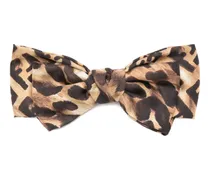 Haarschmuck mit Leoparden-Print - Braun