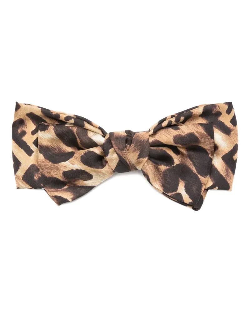 Fendi Haarschmuck mit Leoparden-Print - Braun Braun