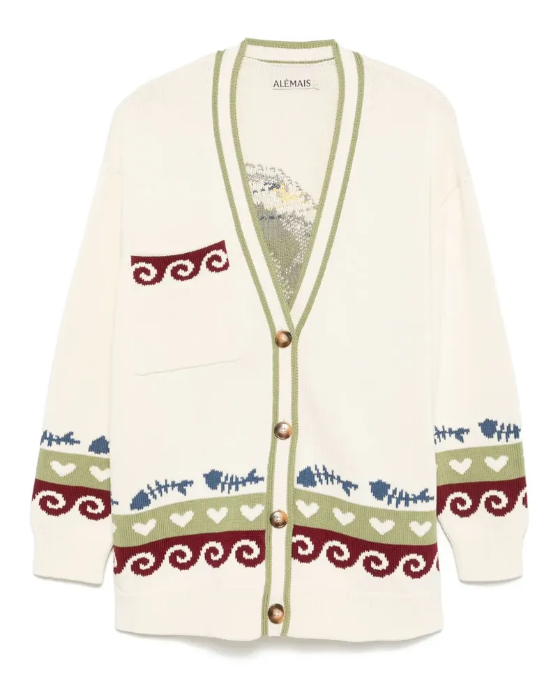 ALEMAIS Bath House Cardigan - Nude Nude