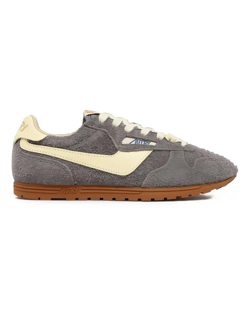AUTRY suede-panelled sneakers - Grau Grau