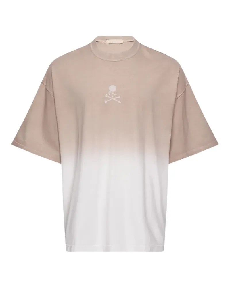 Mastermind World MW Faded skull-motif T-shirt - Nude Nude
