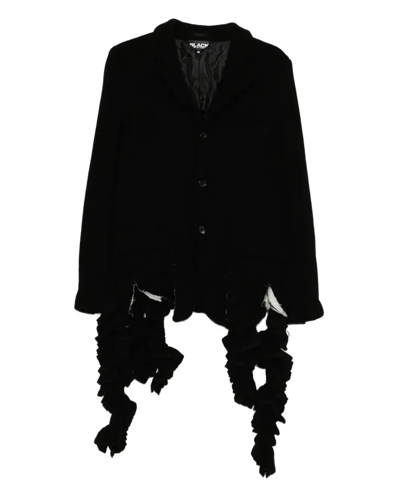Comme des Garçons Blazer mit spitzem Kragen - Schwarz Schwarz