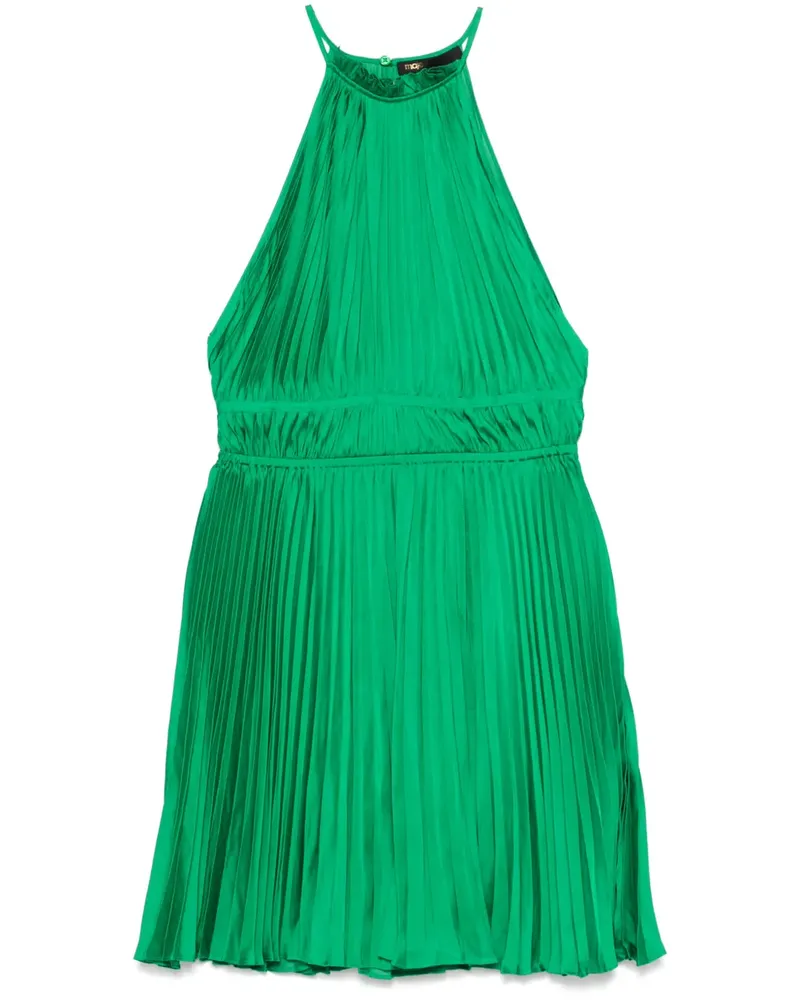 Maje Plissiertes Minikleid - Grün Grün