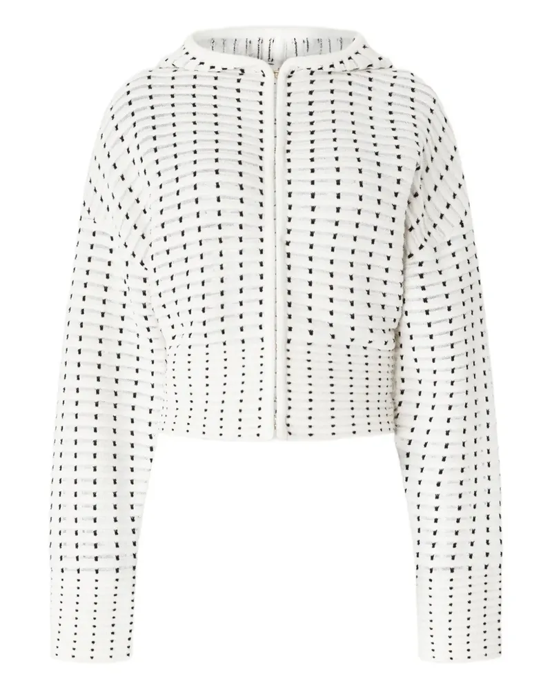 Genny Hoodie mit Haken - Weiß Weiß