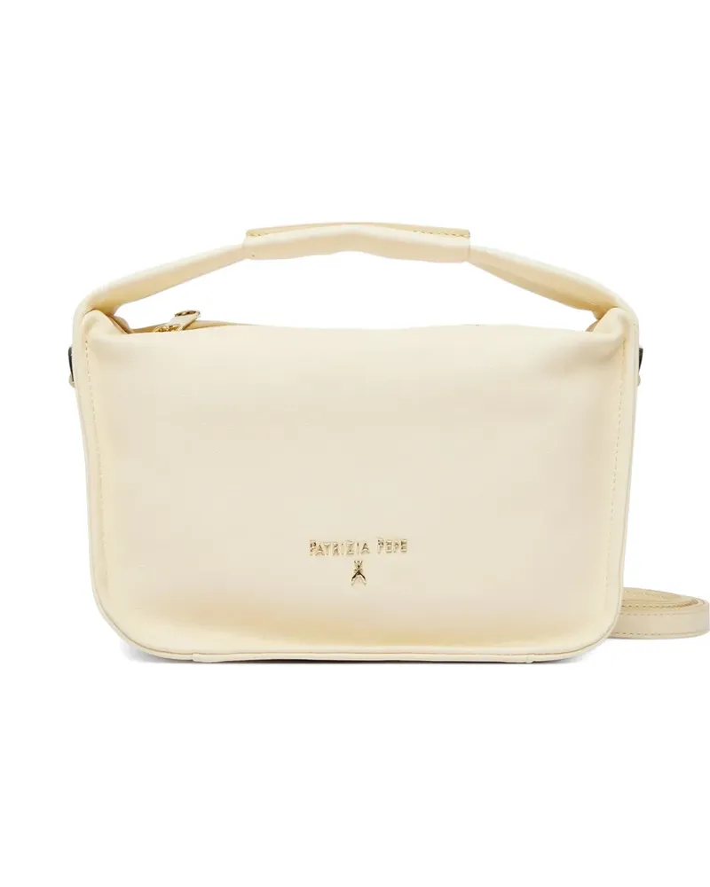 Patrizia Pepe logo-plaque tote bag - Nude Nude