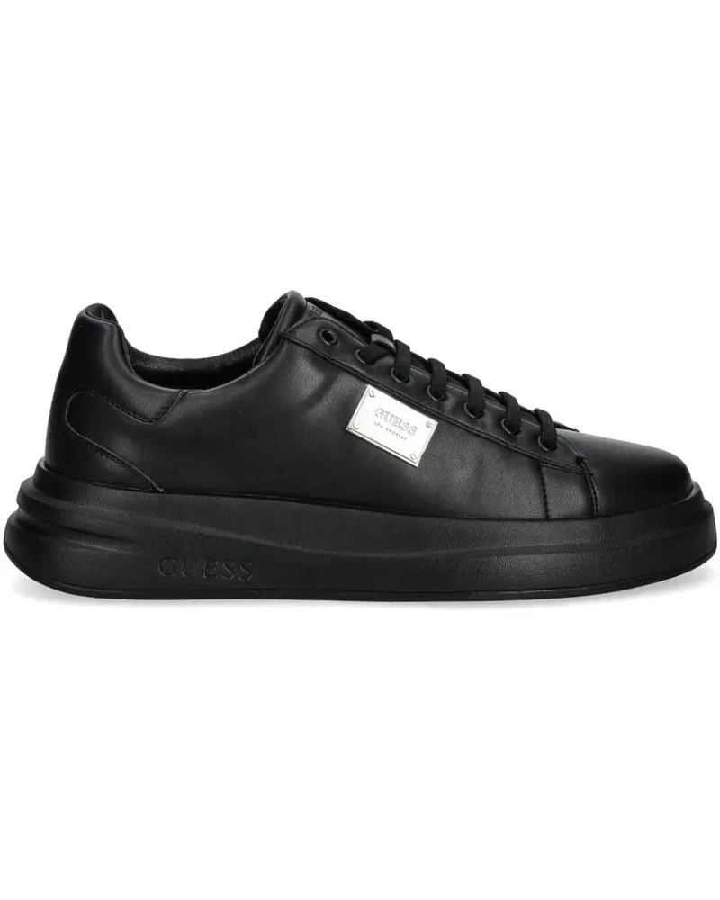 Guess Sneakers aus Leder - Schwarz Schwarz