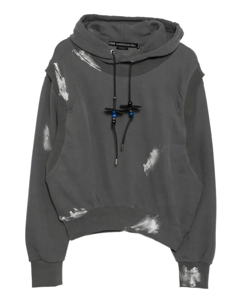 Andersson Bell Hoodie im Metallic-Look - Grau Grau