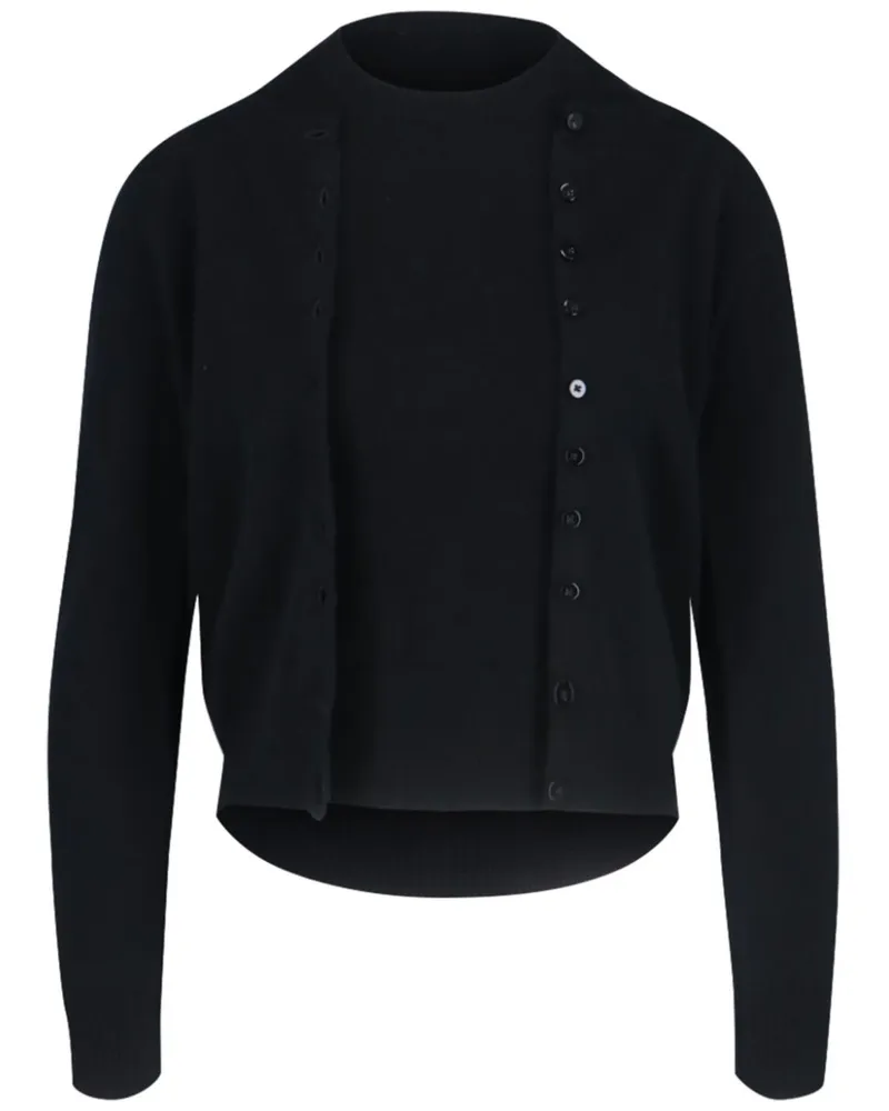 Canessa Set aus Cardigan und Top - Schwarz Schwarz