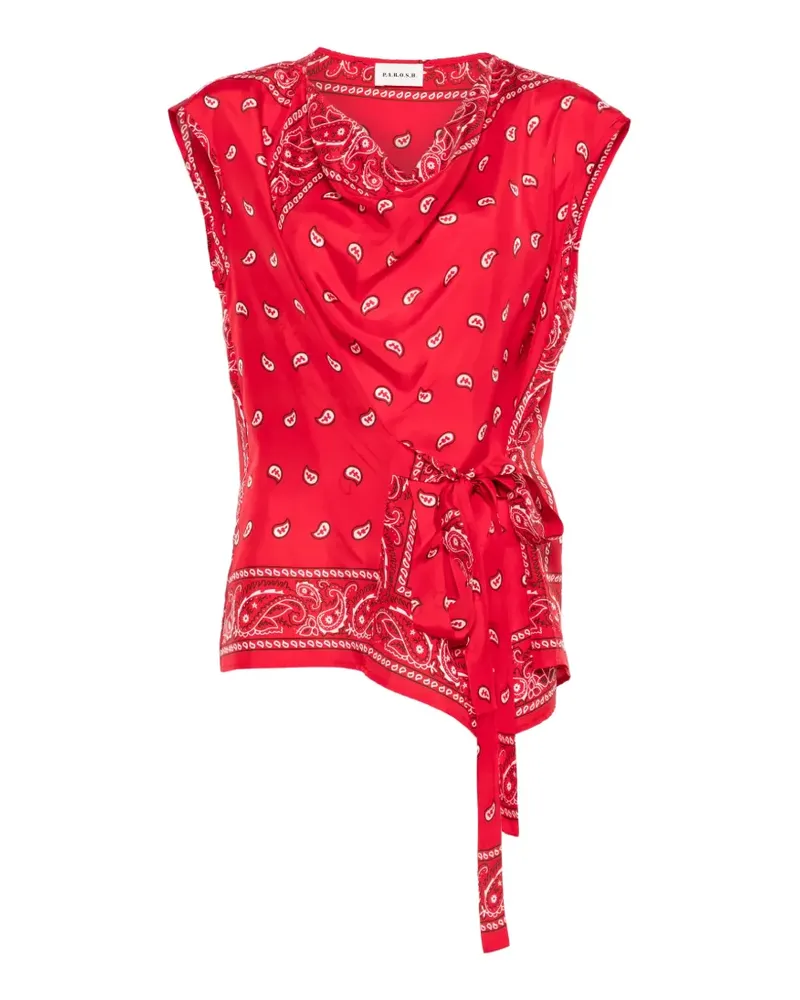P.A.R.O.S.H. P.A.R.O H. Bluse mit Paisleymuster - Rot Rot