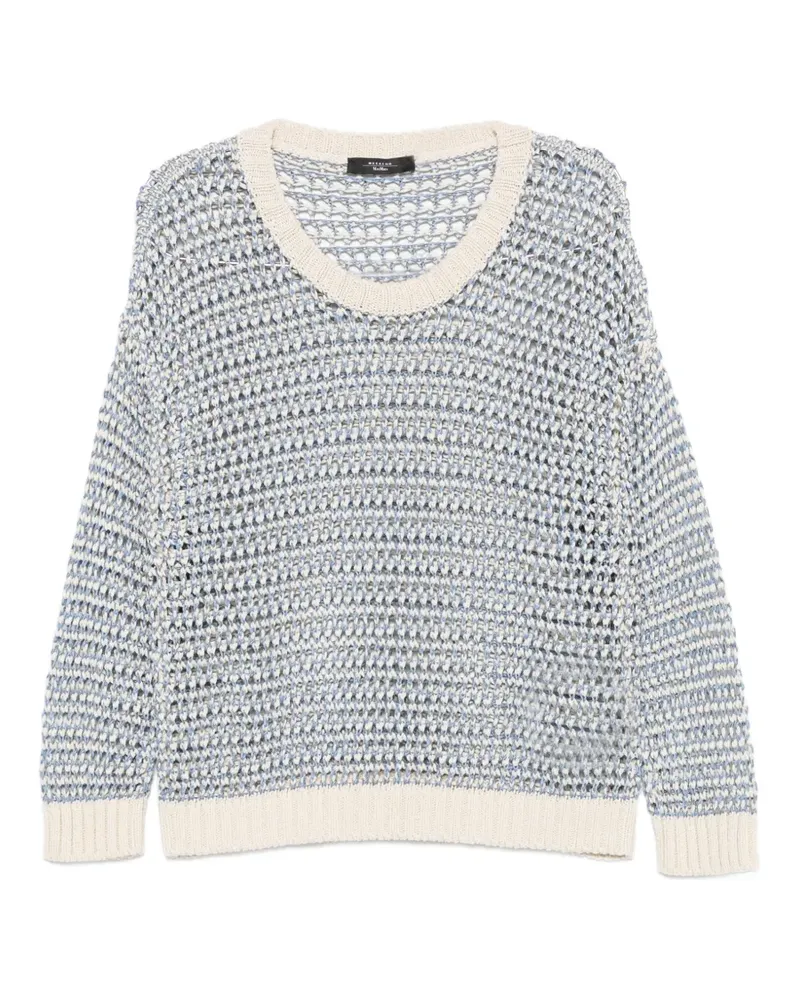 Max Mara Donirika open-knit sweater - Blau Blau