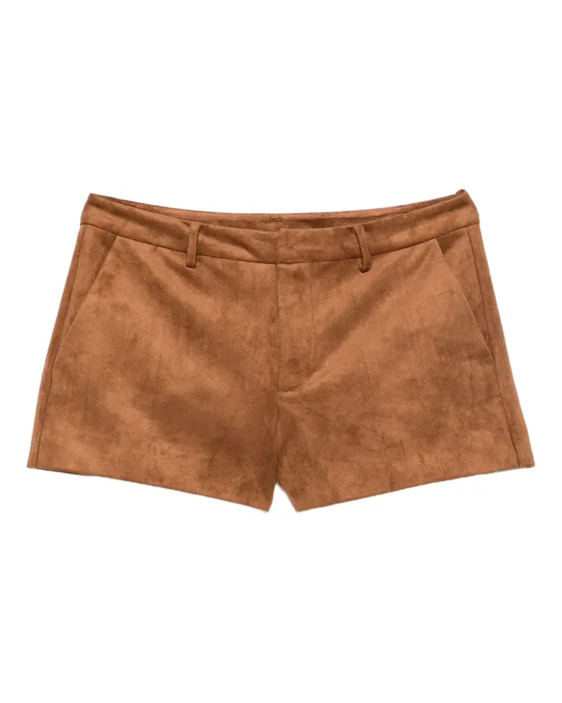 MC2 Saint Barth Elva Shorts mit Wildledereffekt - Braun Braun