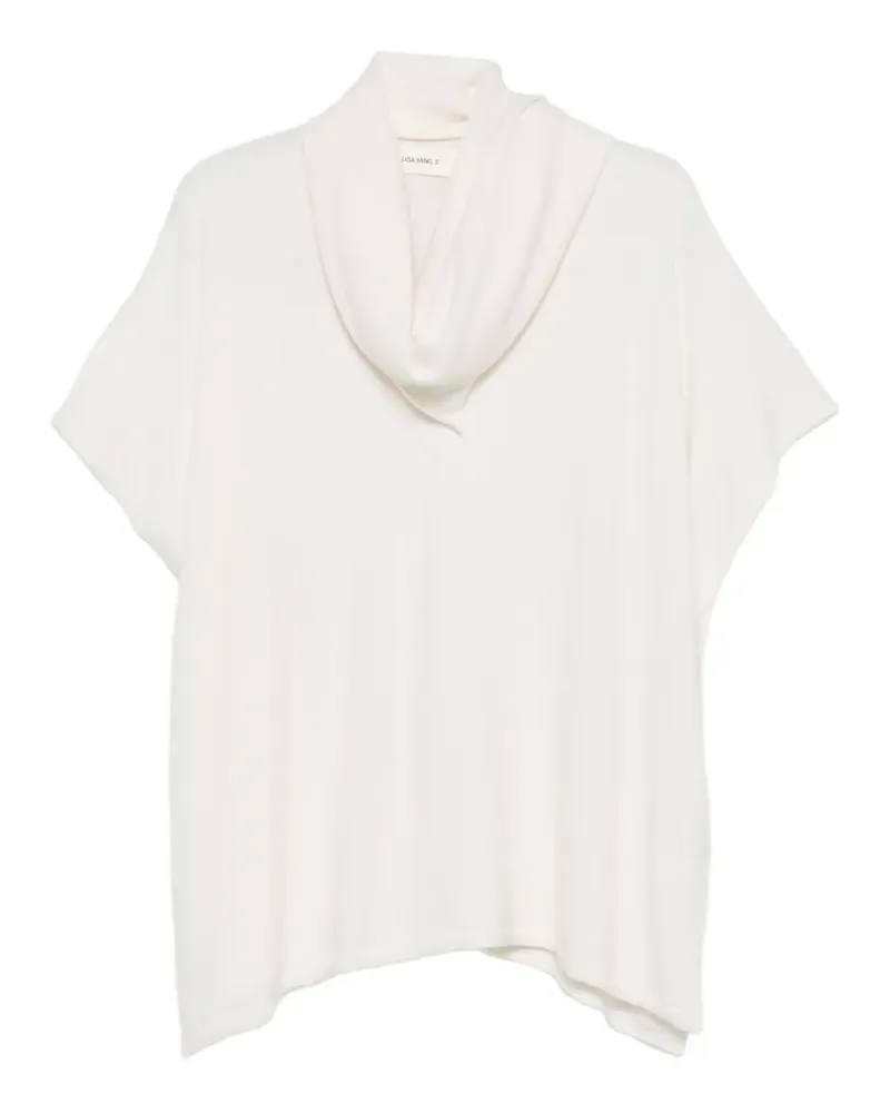 Lisa Yang Jordana Pullover mit Wasserfallkragen - Nude Nude