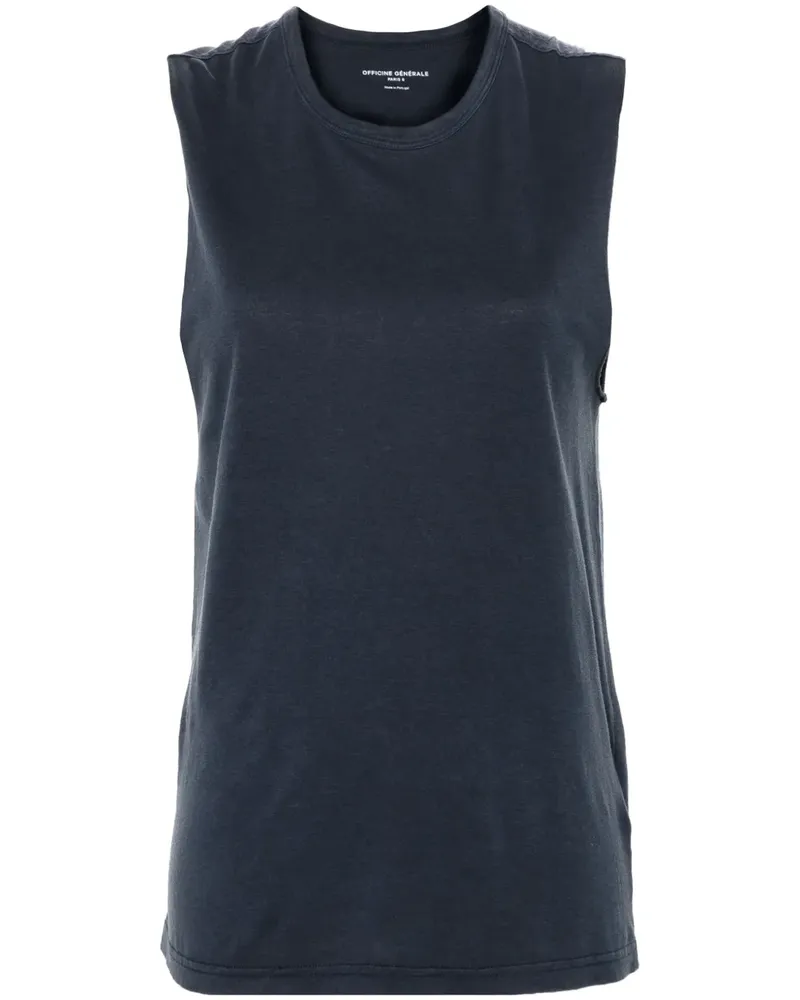 Officine Generale Trägershirt mit Rundhalsausschnitt - Blau Blau
