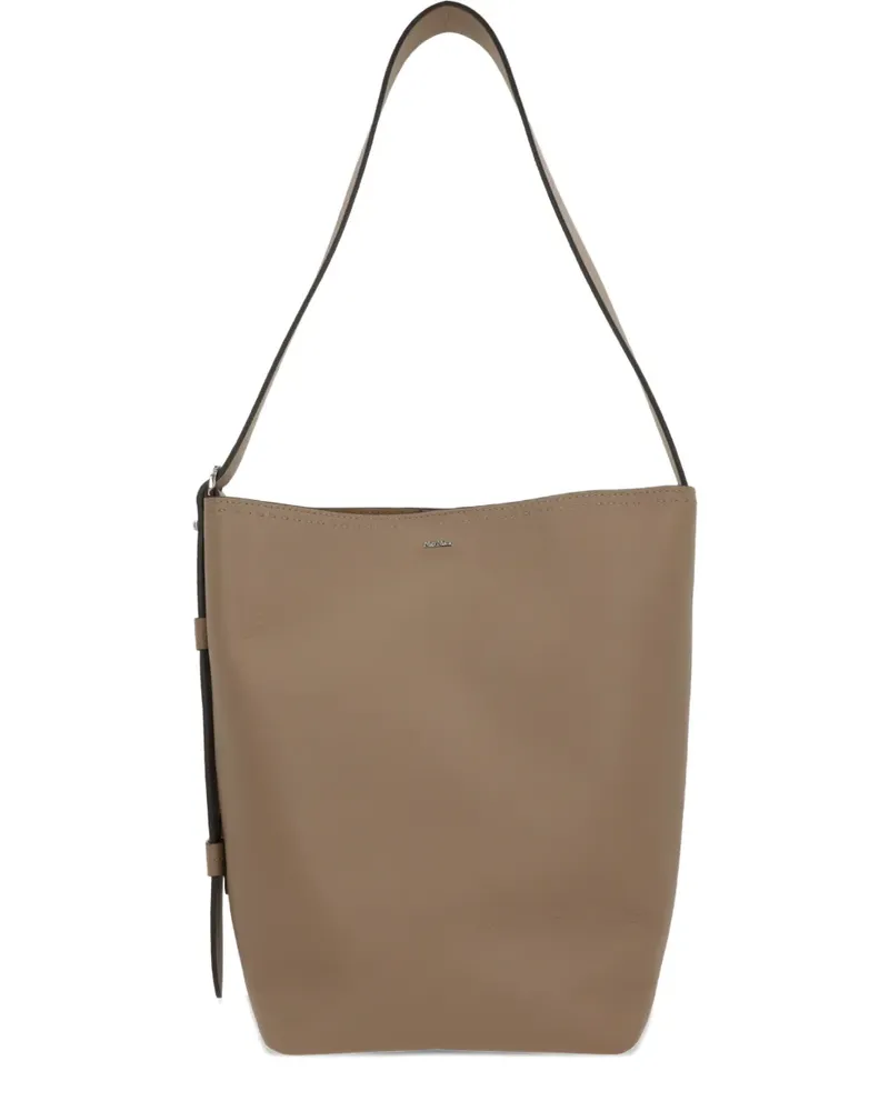 Max Mara medium Archetipo leather tote bag - Braun Braun