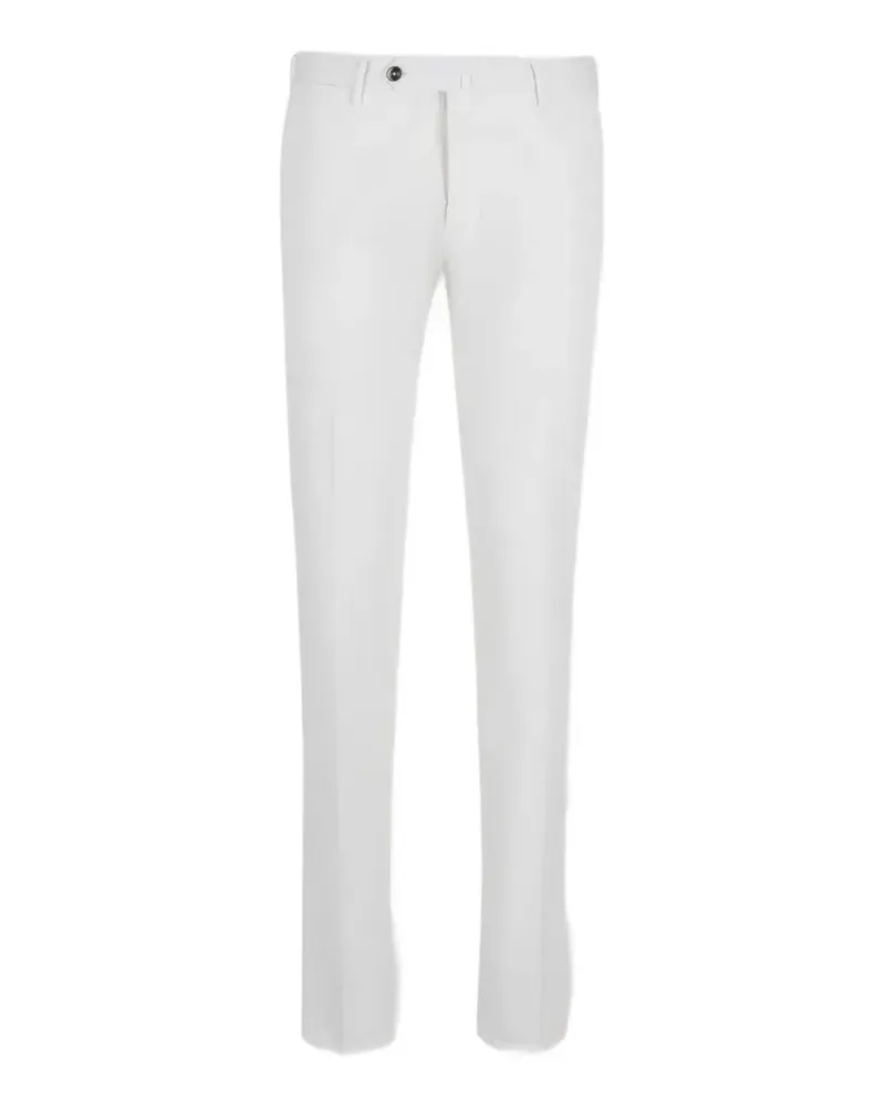 PT TORINO logo-plaque tailored trousers - Weiß Weiß