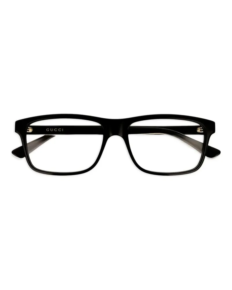 Gucci Brille mit Logo - Schwarz Schwarz