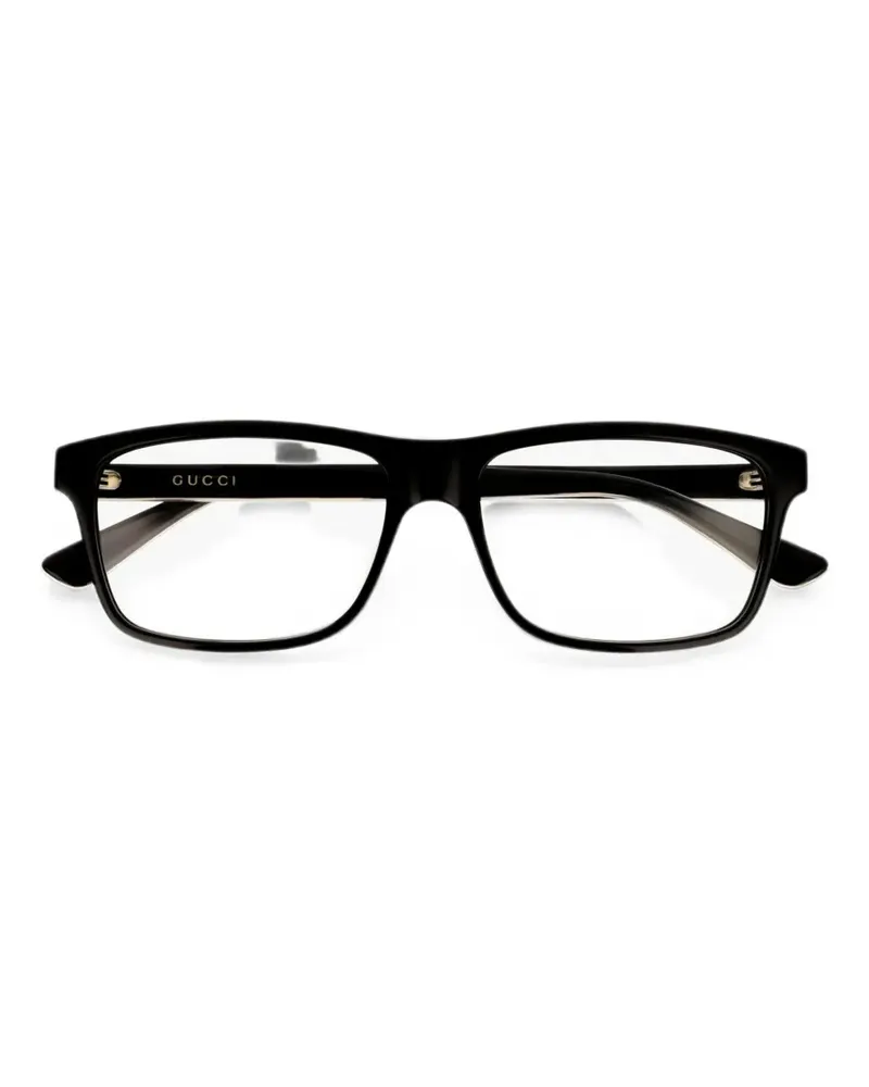 Gucci Brille mit Logo - Schwarz Schwarz