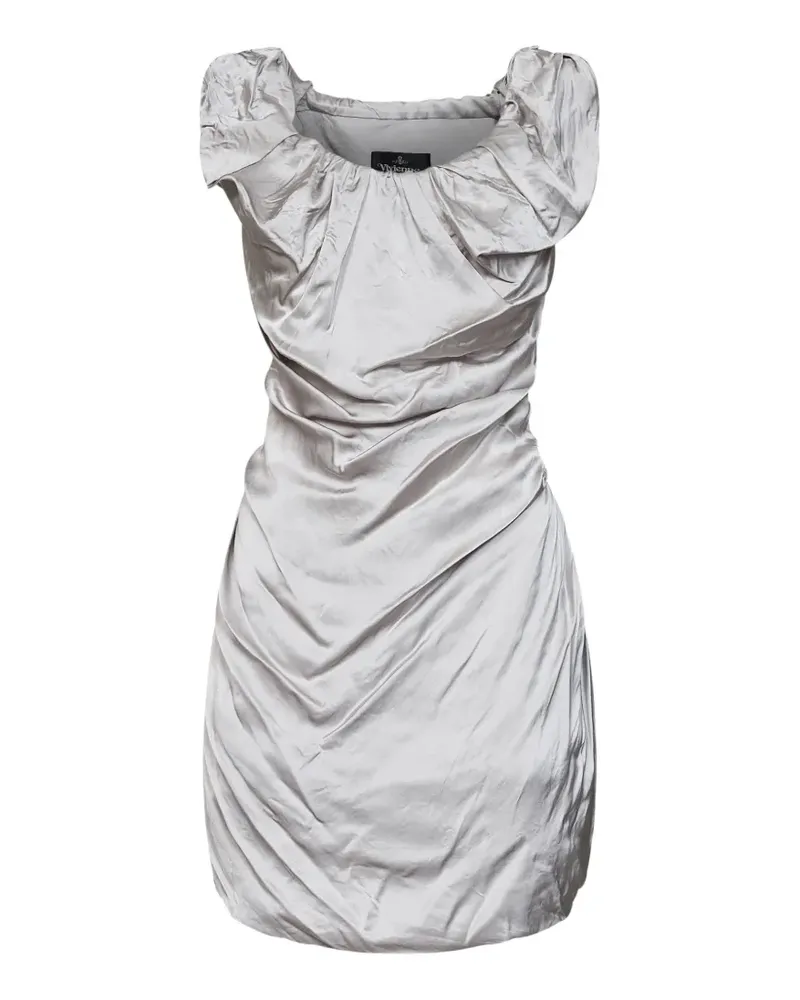 Vivienne Westwood Minikleid mit verdrehtem Effekt - Silber Silber