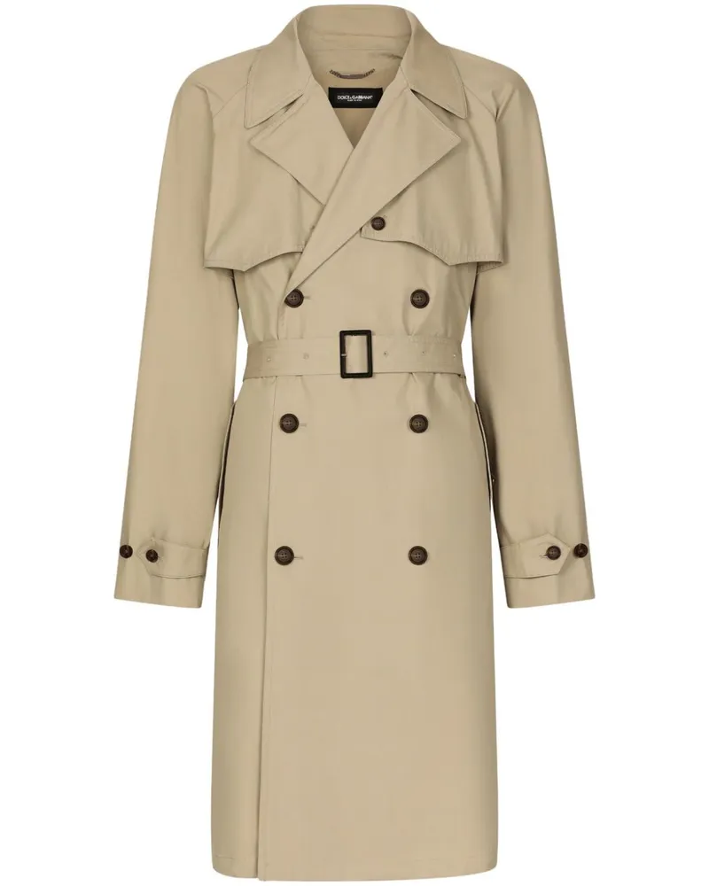 Dolce & Gabbana Doppelreihiger Trenchcoat - Nude Nude