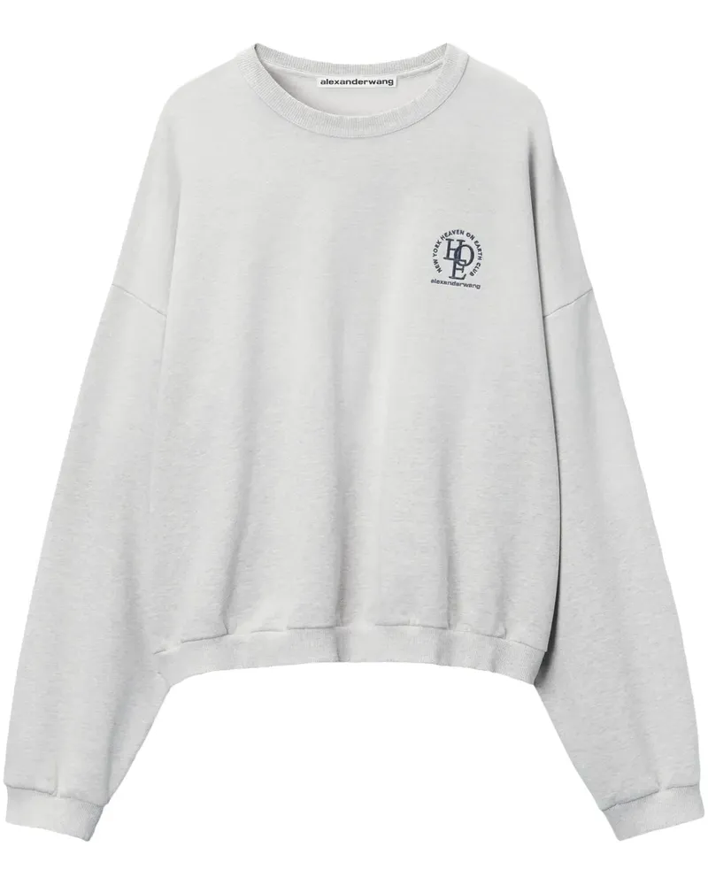 Alexander Wang Sweatshirt mit Logo - Grau Grau