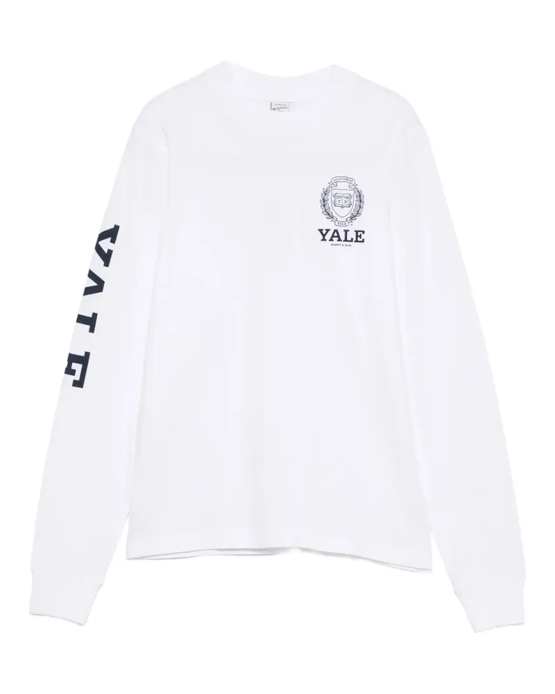 SPORTY & RICH Yale long-sleeve T-shirt - Weiß Weiß