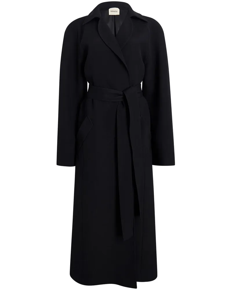KHAITE Roth Trenchcoat - Schwarz Schwarz
